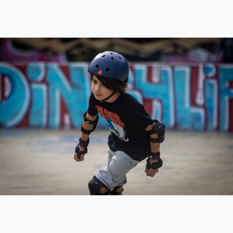 Rollerblade Fury Combo Jr fekete/piros gyerek görkorcsolya védőkkel 9