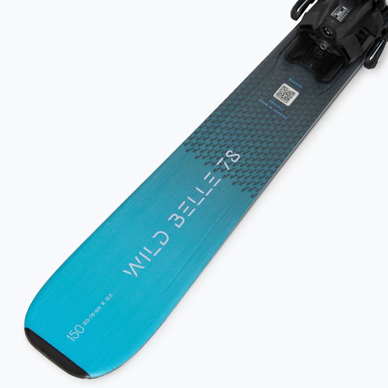 Női alpesi síléc Nordica Wild Belle 78 + síléckötések TP2COMP10 FDT anthracite/aqua 7