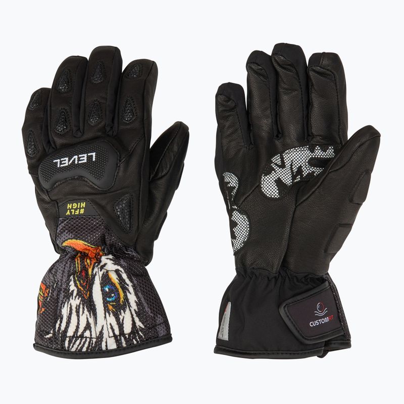 Gyerek síkesztyű Level Sq JR CF pk black