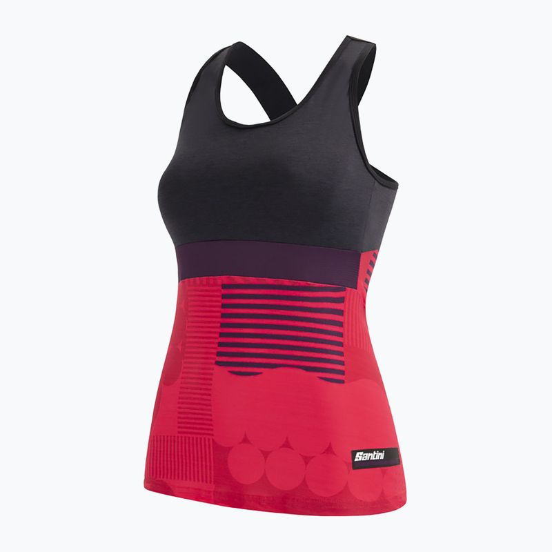 Santini Scia Optic női kerékpáros mez fekete/piros 2S63GLLSCIAOPTIACS 3