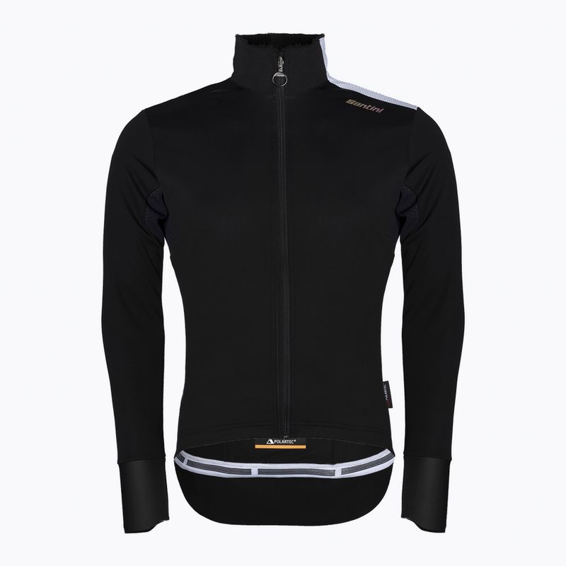 Férfi kerékpáros dzseki Santini Vega Extreme fekete 2W50775VEGAXNE