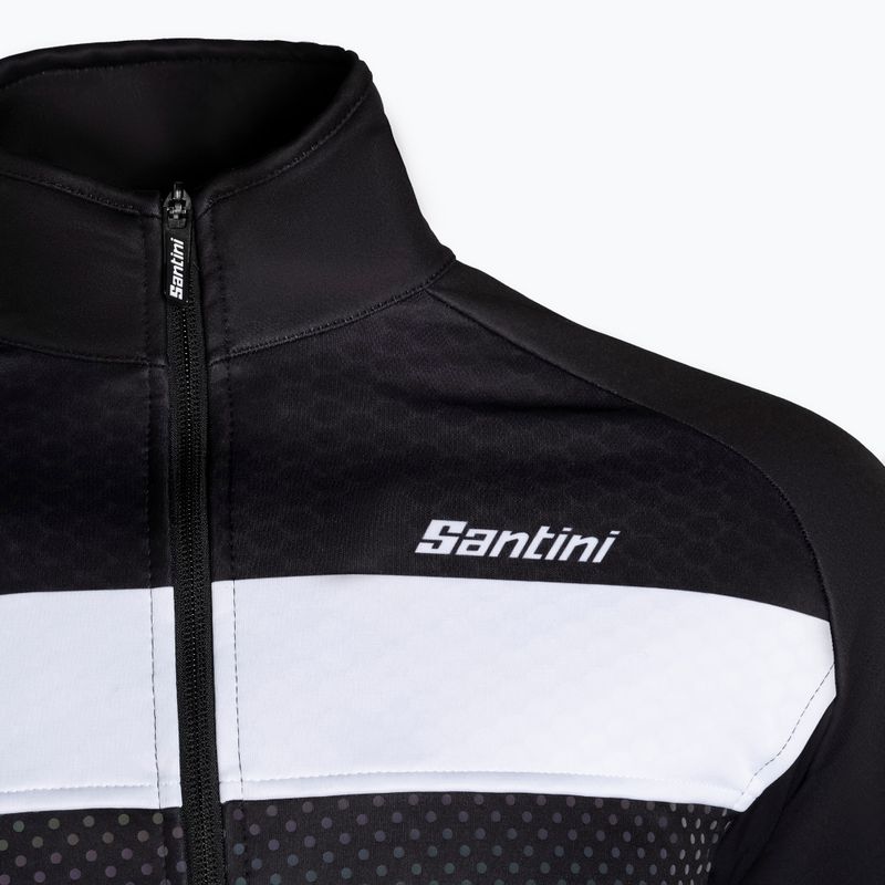 Férfi Santini Colore Bengal kerékpáros dzseki fekete 2W50775COLORBENGNE 3