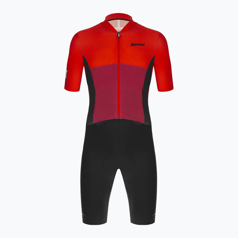 Santini Redux Istinto férfi kerékpáros öltöny fekete/piros 2S769C3REDUXISTINES