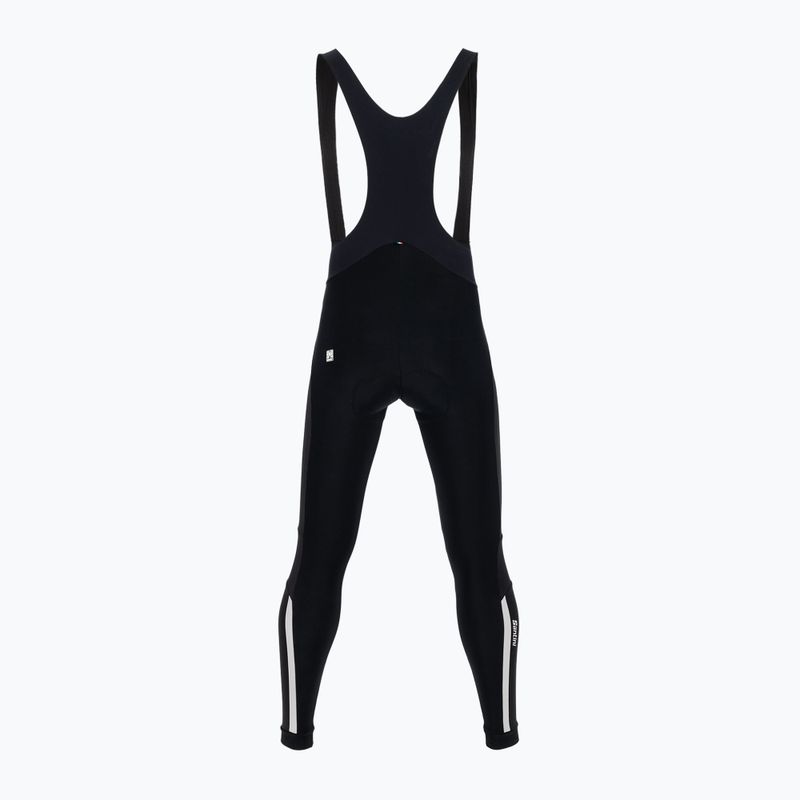 Férfi Santini Guarn Nimbus Nimbus Bib Tights fekete 3W1190GITGUARDNIMB kerékpáros nadrágok 2