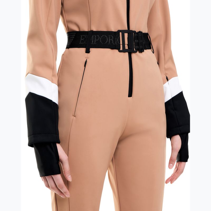 Női síoverál EA7 Emporio Armani Pure Softshell Jumpsuit mocha mousse 5