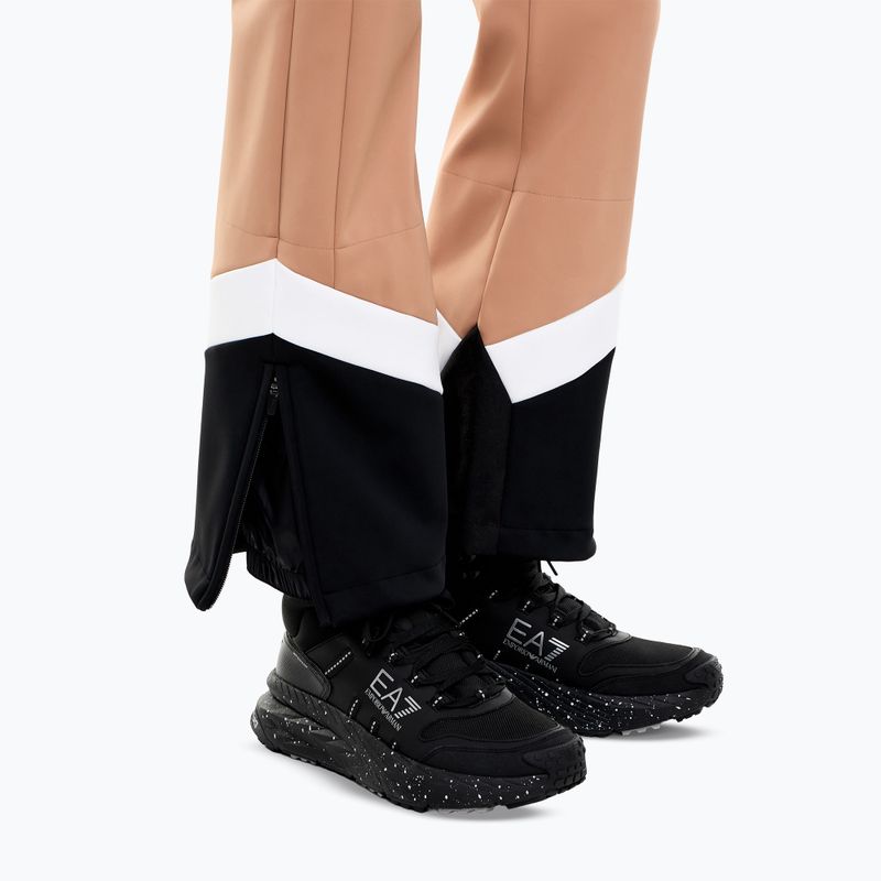Női síoverál EA7 Emporio Armani Pure Softshell Jumpsuit mocha mousse 6
