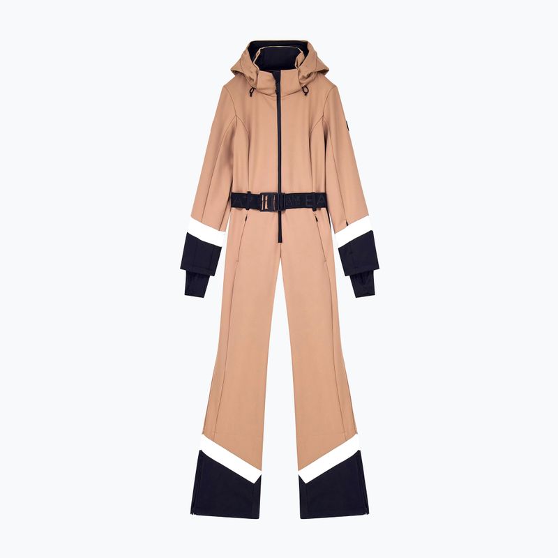 Női síoverál EA7 Emporio Armani Pure Softshell Jumpsuit mocha mousse 7