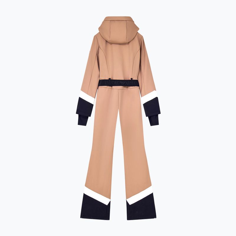 Női síoverál EA7 Emporio Armani Pure Softshell Jumpsuit mocha mousse 8