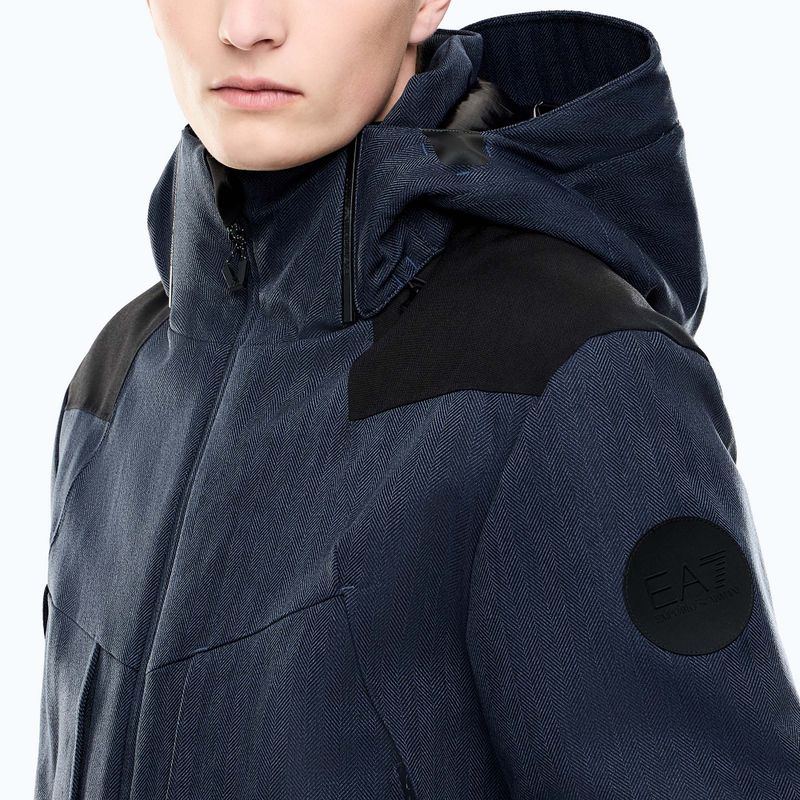Férfi síkabát EA7 Emporio Armani Elitary Fashion fancy blue herringbo 4