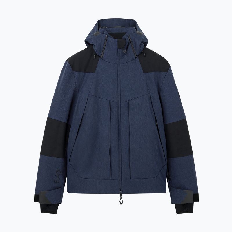 Férfi síkabát EA7 Emporio Armani Elitary Fashion fancy blue herringbo 5