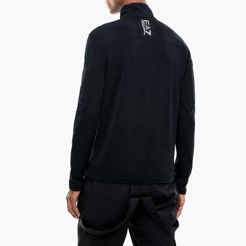 Férfi sípulóver EA7 Emporio Armani Pure Powerstretch T-Top Half Zip black 3