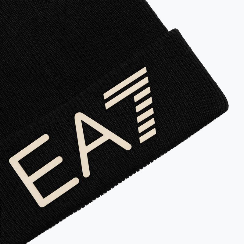 Téli sapka EA7 Emporio Armani Mountain Logo Series Big Beanie black 3