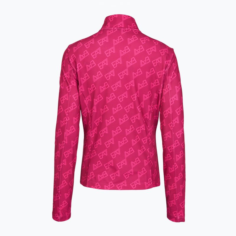 Női sípulóver EA7 Emporio Armani Pure Powerstretch T-Top Half Zip fancy vivacious mono 2