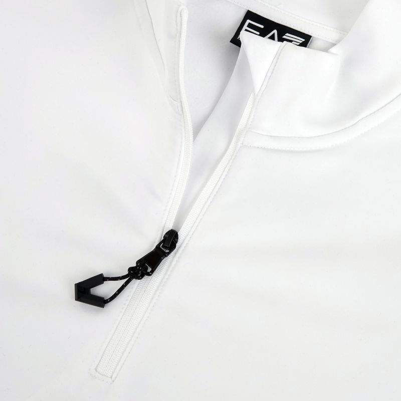 Női sípulóver EA7 Emporio Armani Pure Powerstretch T-Top Half Zip white 4