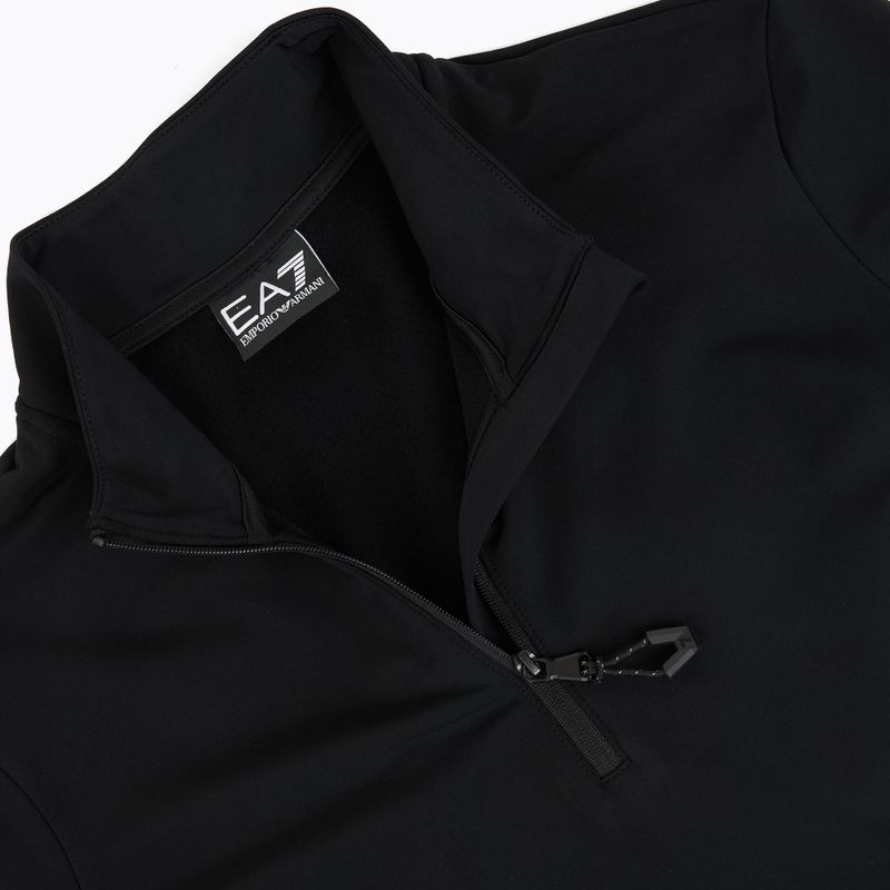 Női sípulóver EA7 Emporio Armani Pure Powerstretch T-Top Half Zip black 3