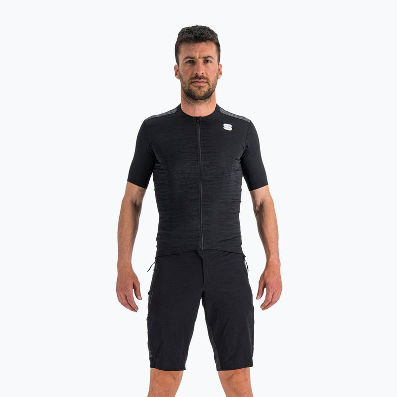 Férfi Sportful Supergiara Overshort kerékpáros rövidnadrág fekete 1120507.002