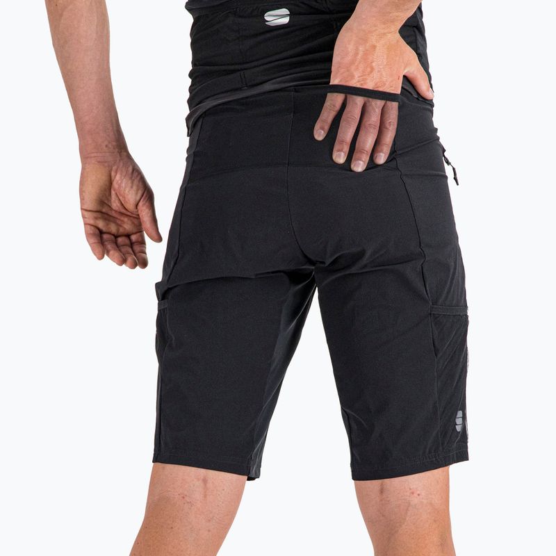 Férfi Sportful Supergiara Overshort kerékpáros rövidnadrág fekete 1120507.002 3