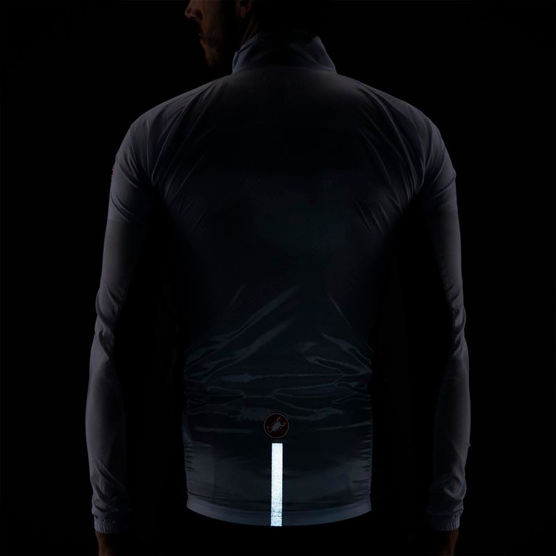 Férfi kerékpáros dzseki Castelli Squadra Stretch light black/dark gray 5