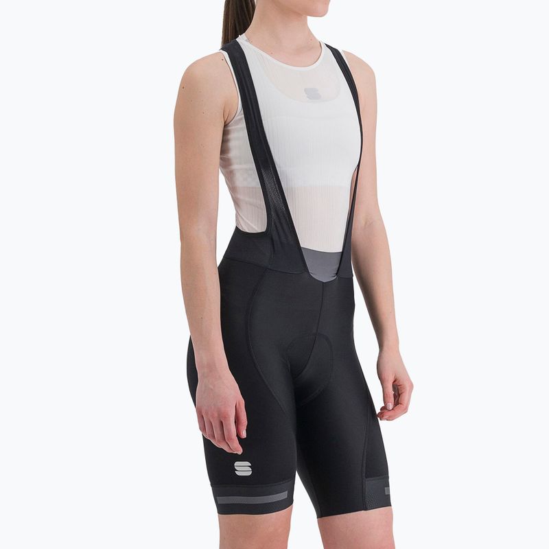 Női Sportful Neo Bibshort kerékpáros rövidnadrág fekete 1122020.002 2