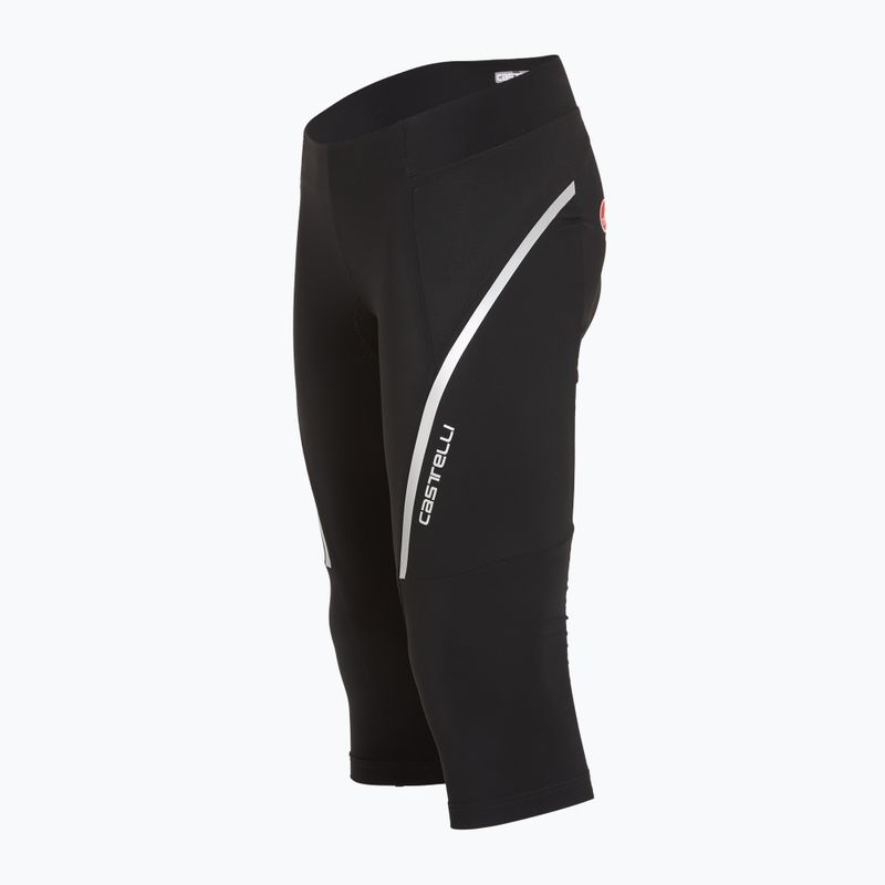 Női Castelli Velocissima 3 Knicker W fekete/ezüst kerékpáros rövidnadrág 3