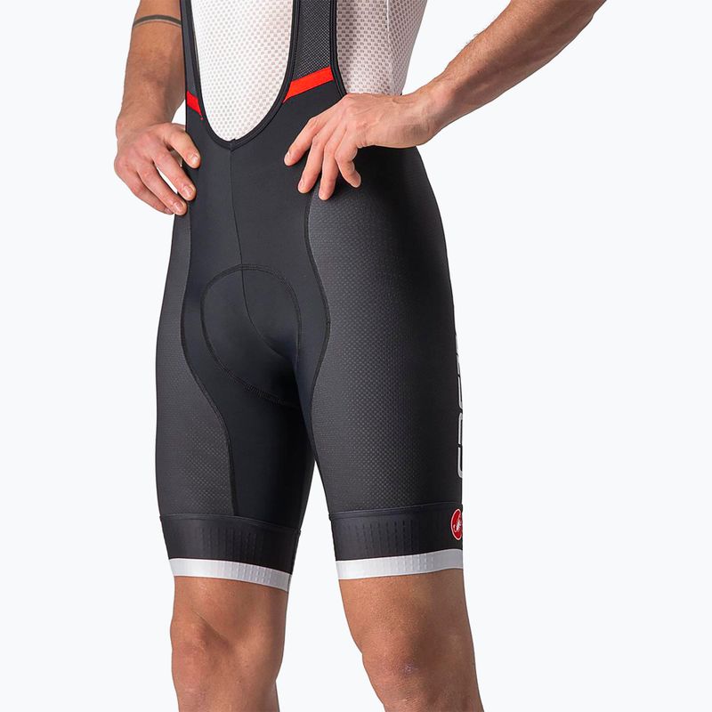 Férfi kerékpáros nadrág Castelli Competizione Kit black/silver gray 4