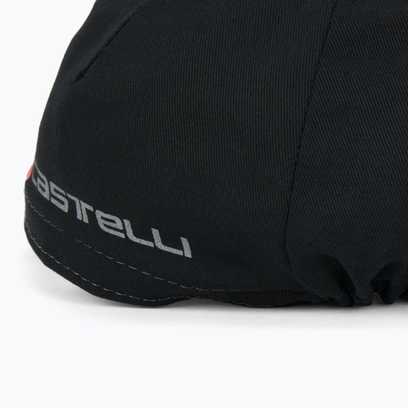 Castelli Endurance kerékpáros sapka fekete 4