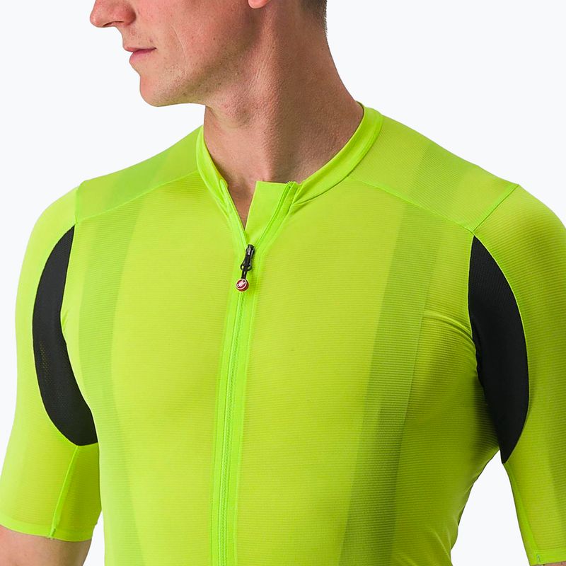 Férfi kerékpáros póló Castelli Superleggera 3 electric lime 3