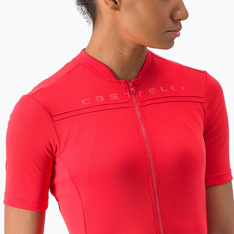 Női kerékpáros póló Castelli Anima 4 hibiscus 3