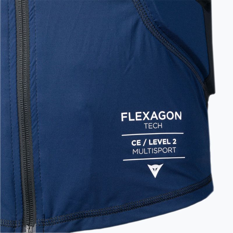 Férfi védő mellény Dainese Flexagon Waistcoat black iris/stretch limo 3