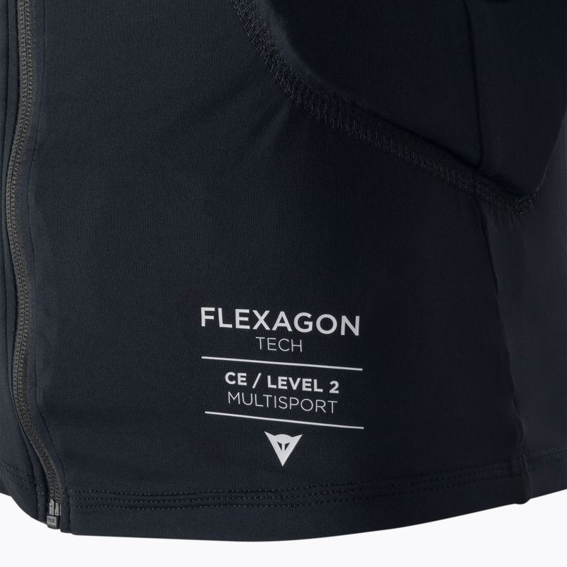 Férfi védő mellény Dainese Flexagon Waistcoat stretch limo/stretch limo 3