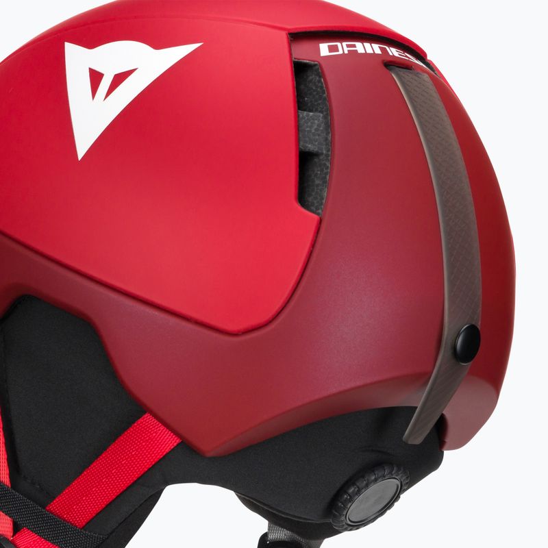 Gyermek síbukósisakok Dainese Scarabeo Elemento metallic red/white logo 7