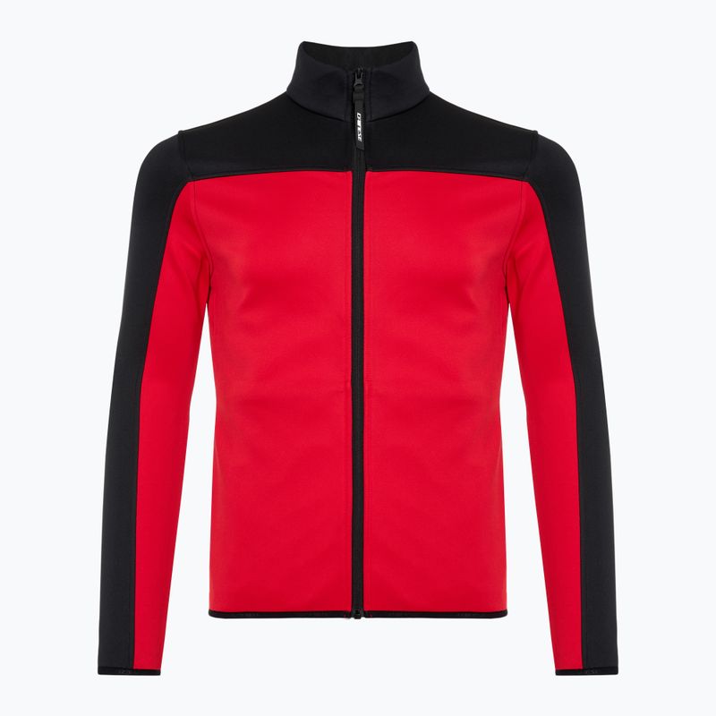 Férfi sípulóver Dainese Espera Full Zip Mid racing red
