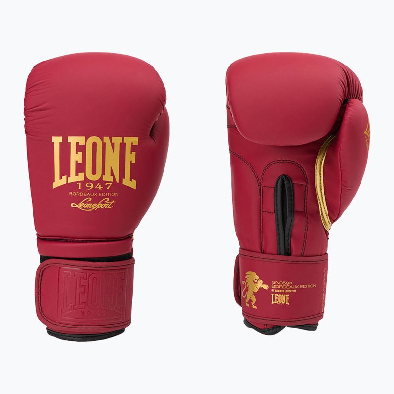 Leone Bordeaux bokszkesztyűk piros GN059X
