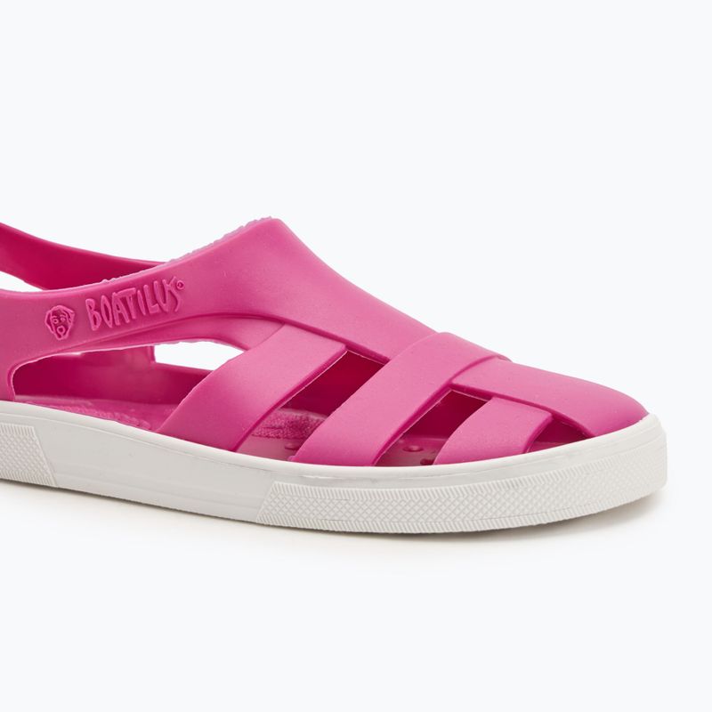 BOATILUS Bioty fuxia/fehér junior szandálok 7
