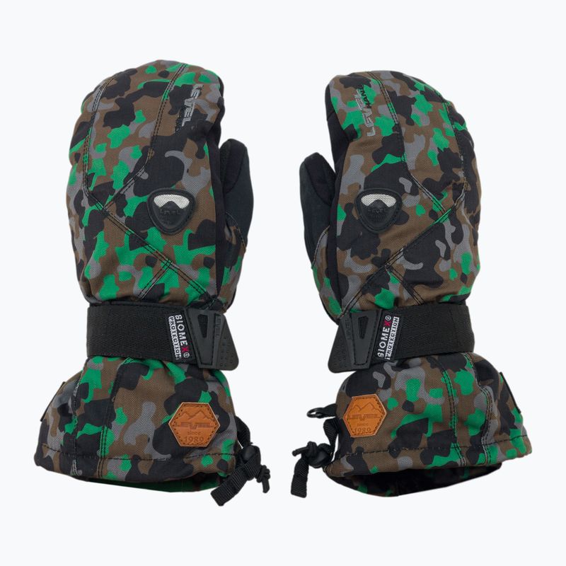 Gyermek snowboard kesztyű Level Fly Jr Mitt zöld 4001 3