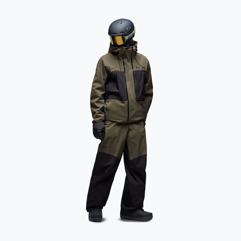 Férfi snowboarddzseki Oakley Baldface Gore-Tex deep olive/pitch black 2