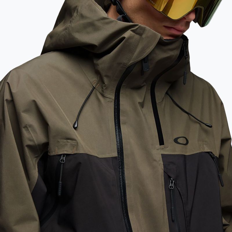 Férfi snowboarddzseki Oakley Baldface Gore-Tex deep olive/pitch black 4