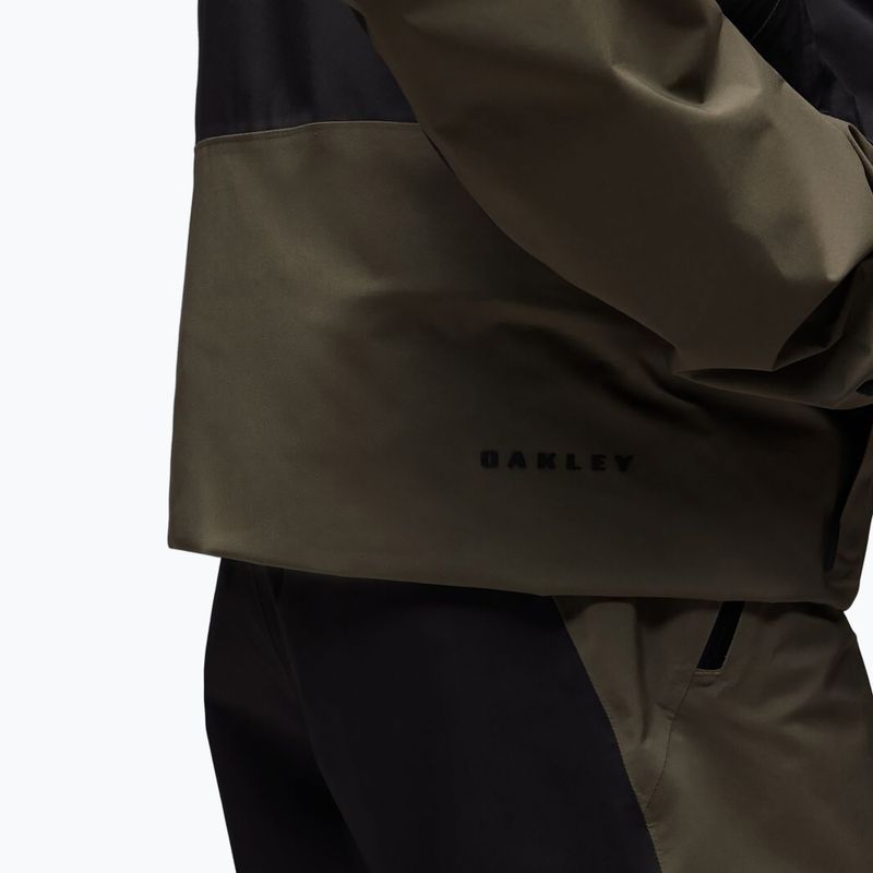 Férfi snowboarddzseki Oakley Baldface Gore-Tex deep olive/pitch black 6