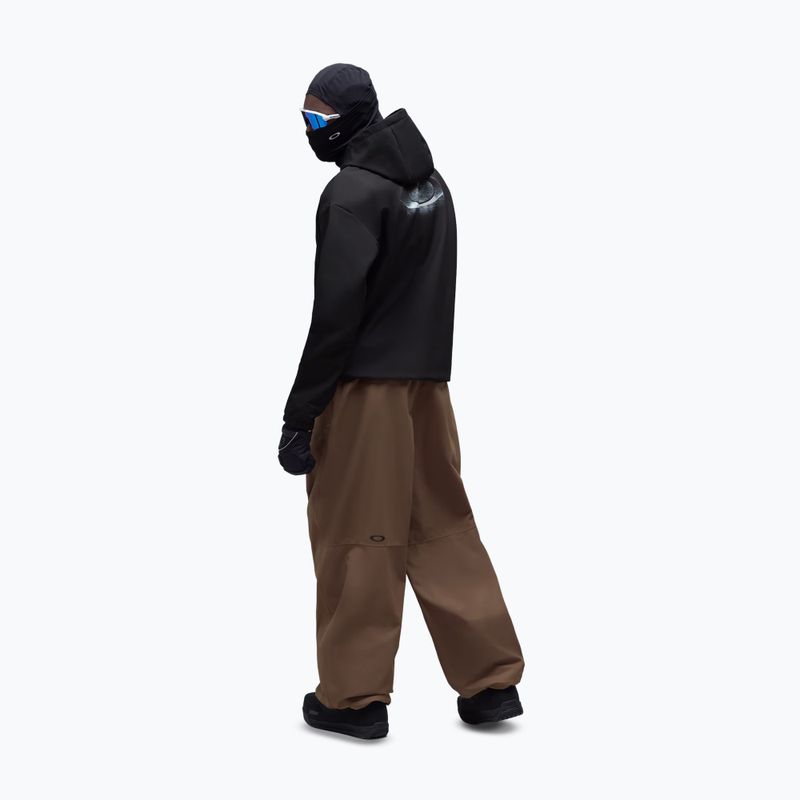 Férfi snowboard pulóver Oakley Wintertide Scratched Hoodie pitch black 3