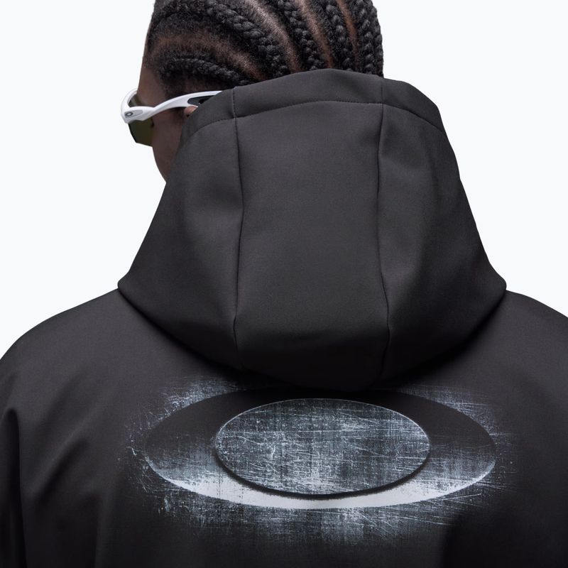Férfi snowboard pulóver Oakley Wintertide Scratched Hoodie pitch black 5