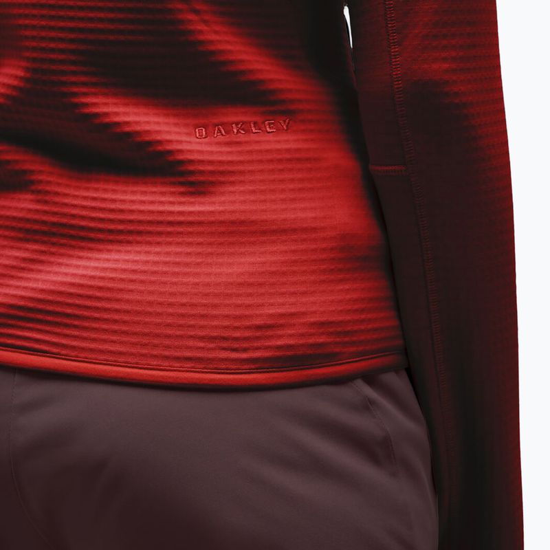 Női pulóver Oakley Canopy Full Zip hibiscus red 5