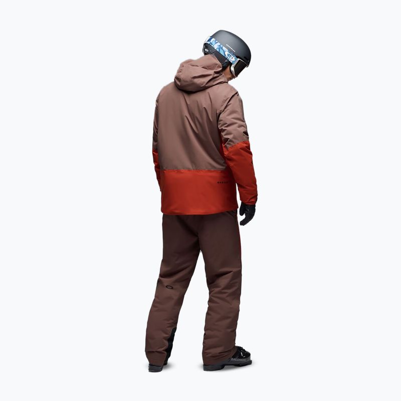 Férfi síkabát Oakley Canopy Pro Insulated dark umber/flame red 3