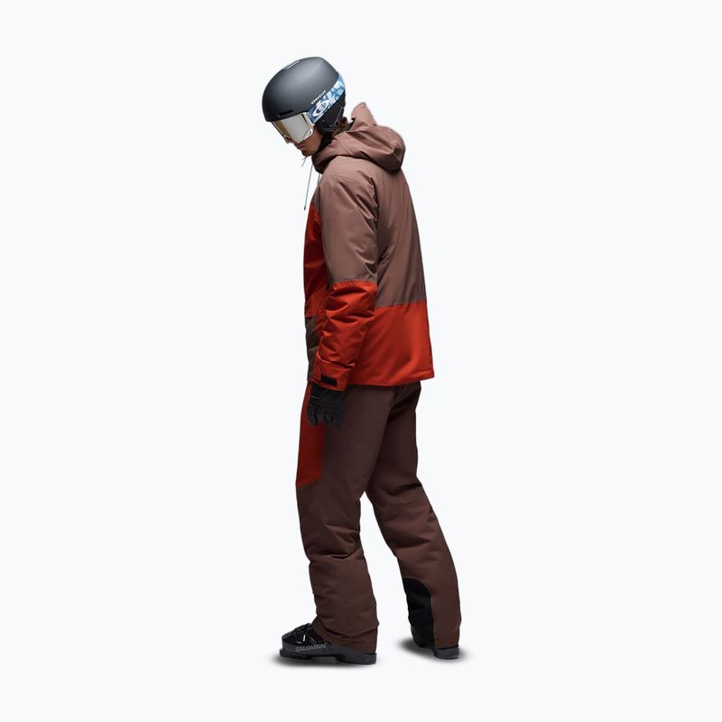 Férfi sínadrág Oakley Canopy Pro Insulated Dark Umber/Flame Red 3