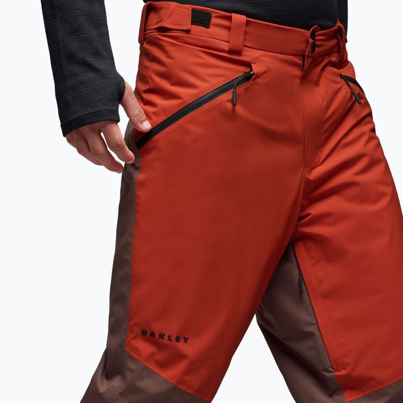 Férfi sínadrág Oakley Canopy Pro Insulated Dark Umber/Flame Red 4