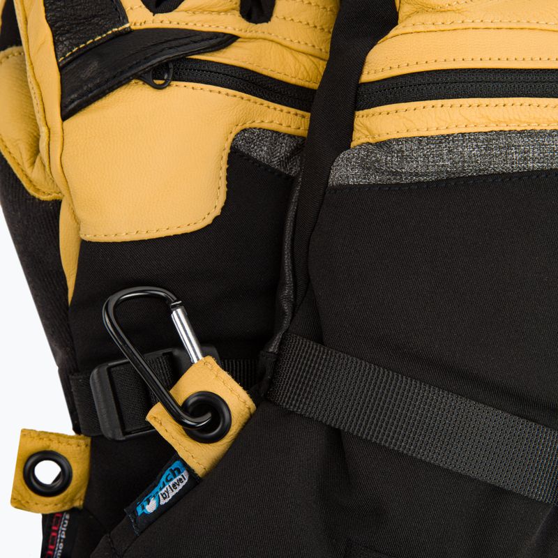Férfi snowboard kesztyű Level Ranger Leather sárga 2091 4