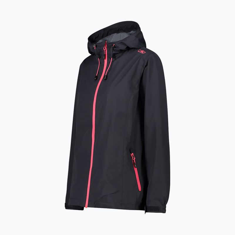 Női CMP 39X6636 Fix Hood antracit/fényes eső kabát 3