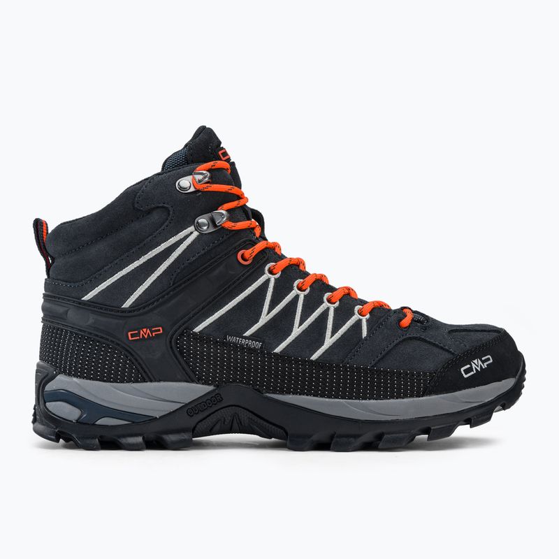 Férfi CMP Rigel Mid szürke-narancs trekking csizma 3Q12947 2