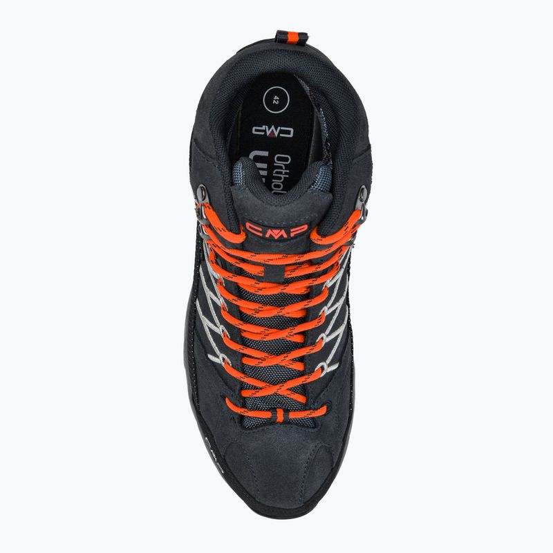 Férfi CMP Rigel Mid szürke-narancs trekking csizma 3Q12947 6