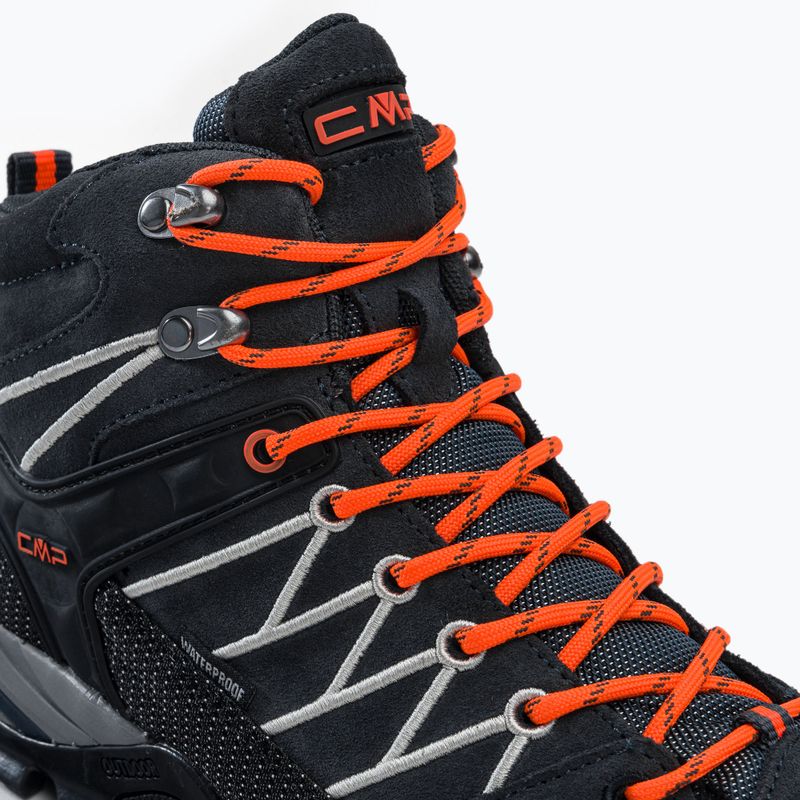 Férfi CMP Rigel Mid szürke-narancs trekking csizma 3Q12947 9