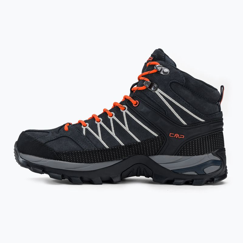 Férfi CMP Rigel Mid szürke-narancs trekking csizma 3Q12947 10